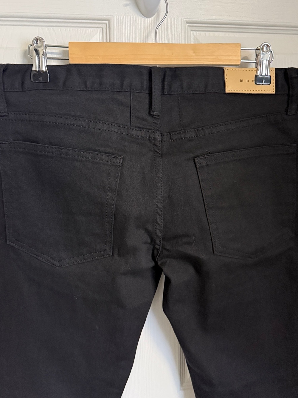 MNML Black Skinny Stretch Jeans with Side Zippers - Picture 5 of 14